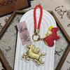 2026 Year of the Horse 999 Pure Gold Prosperous Keychain - Golden Horse Money Bag Pendant New Year Gift