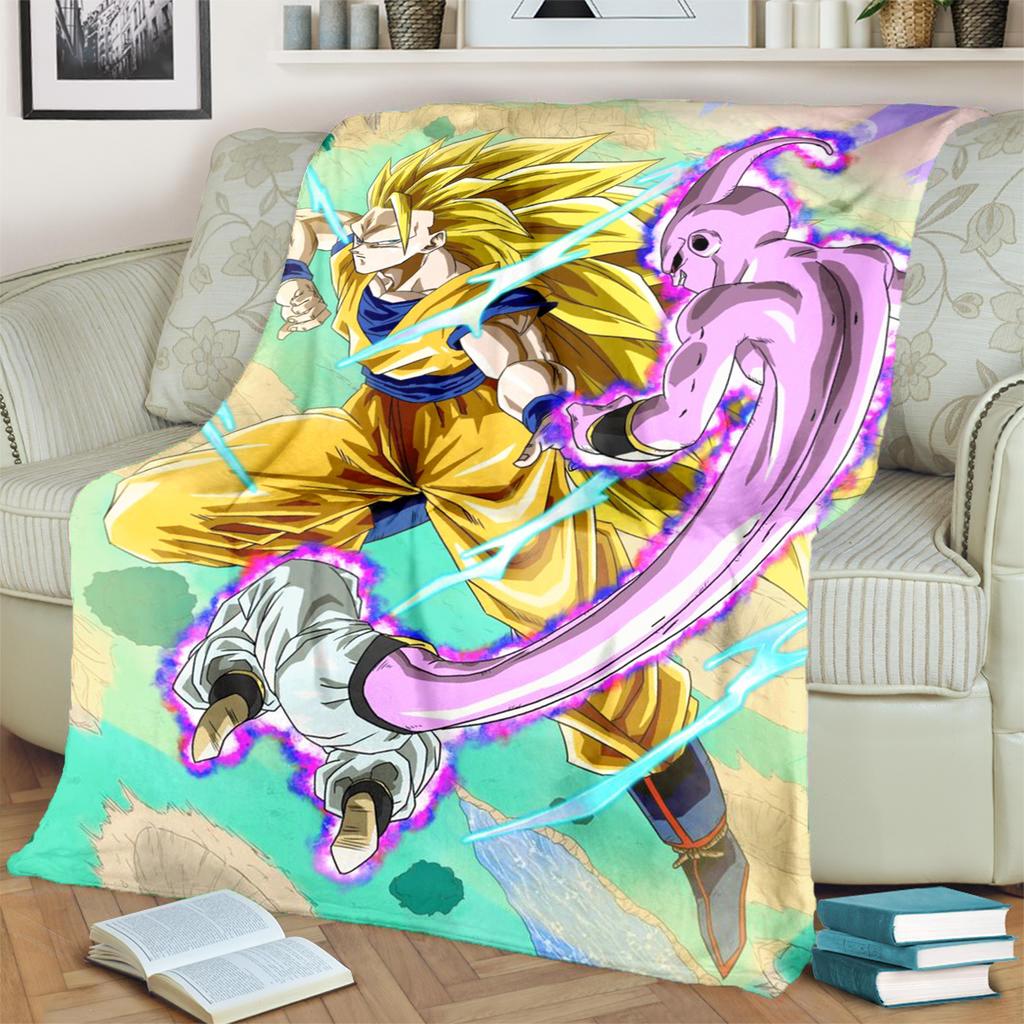 Dragon Ball! Print Warm Blanket Flannel Soft for Bedrooms, Sofas, Beds, Chairs, Picnics, Travel