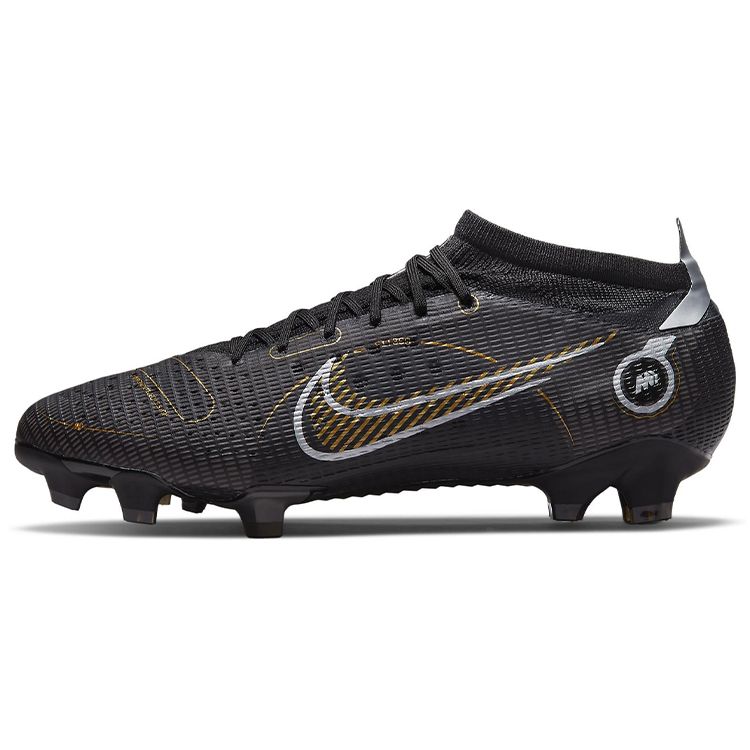 Nike Mercurial Vapor 14 Pro FG Black Metallic Gold Men Sneakers Metallic-Silver Cave-Stone DJ2846-007
