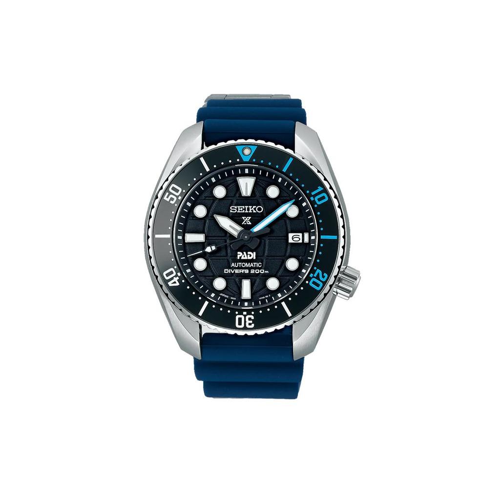 Seiko Fashion Trend 200M Waterproof Mechanical Movement Silicone Strap Watch Men Watches Blue SPB325J1