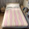 Pink Pastel Wave Charm Flannel Blanket Warm Soft Halloween Christmas Couch Warm Cozy Decorative Decor Gift For All Season