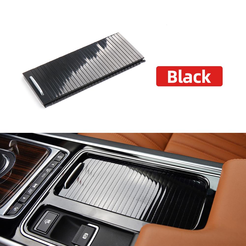 Car Inner Indoor Centre Console Roller Blind Cover Water Cup Holder Storage For Jaguar XFL XF XFL XE
