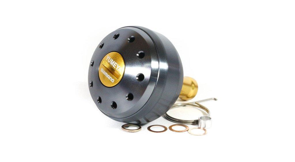 Оригинальная ручка Shimano Yumeya, алюминиевая, круглая, силовая, размер для ручек типа A, серая, S, (Часть №. 27146) серый