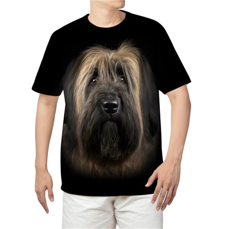 Summer Animal Dog 3D Print T-shirt Summer Men O-Neck Short Sleeve T Shirts