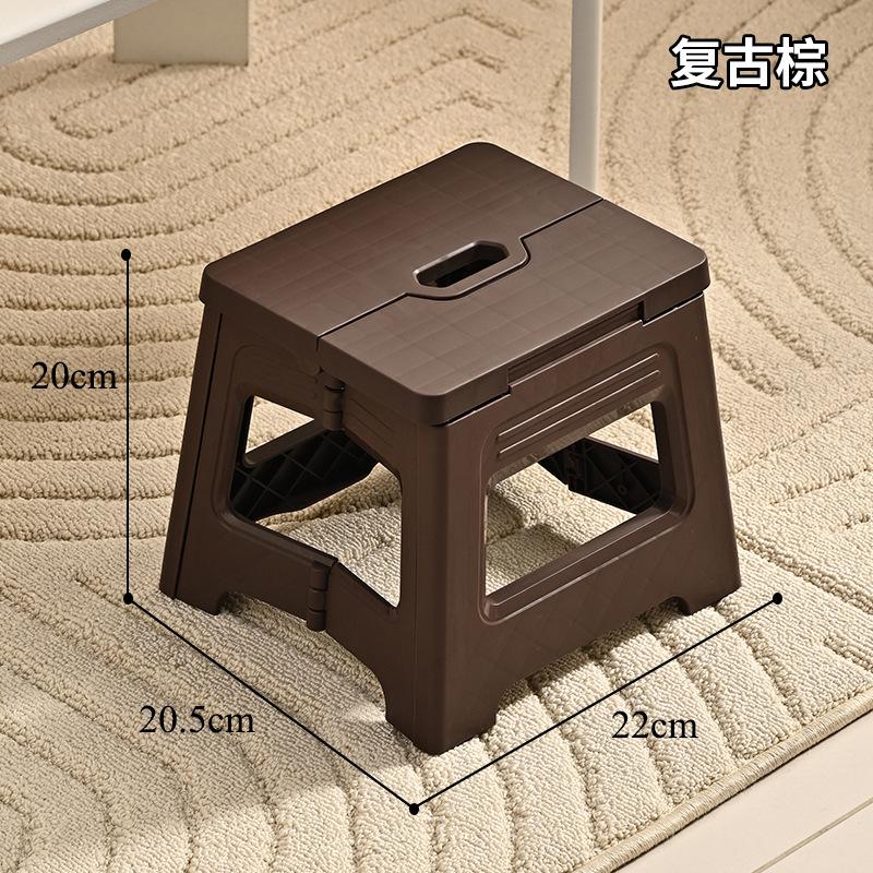 1pc Portable Folding Stool for Outdoor Adventures - Durable Plastic, Ideal for Travel and Home Use