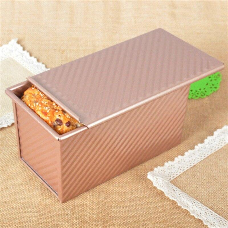 Toast-Kastenform aus Karbonstahl, antihaftbeschichtet, für Bar, Brot, Kuchen, Brownie, rechteckige Backformen für die Küche mit Deckel, Backwerkzeug