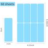 480 Pcs Removable Colored Label Sticker, 3 x 1 Inch Blank Rectangle File Folder Labels Self Adhesive for Inventory Office Containers (Color)