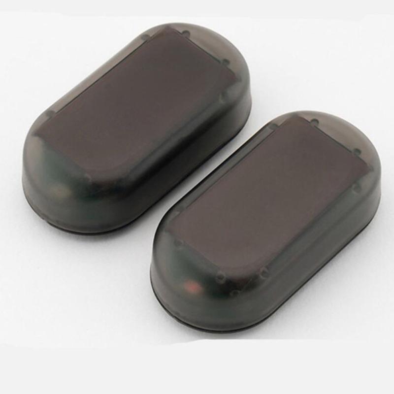 2 STÜCK Auto Solarenergie Simulierter Dummy-Alarm Warnung Diebstahlschutz LED Blinkende Sicherheitsleuchte Fake-Lampe