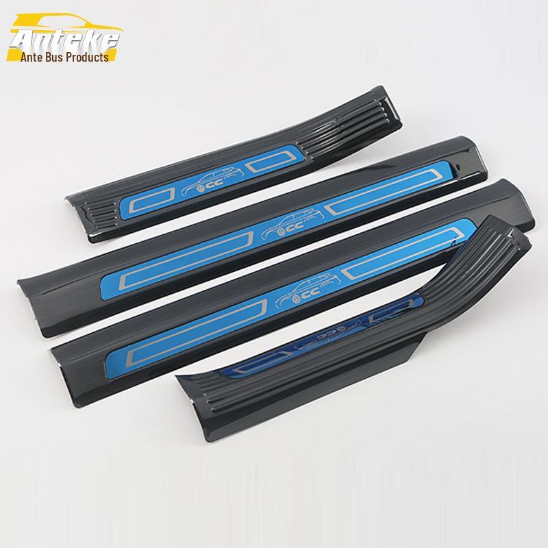 18 CC Bright Sill & Bumper Trunk Anti-Scratch Welcome Pedal Stickers