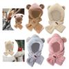Winter Hat Scarf Set Casual Beanie Comfortable Adorable Plush Animals Hat for Birthday Gift Outdoor Sports Cosplay Parties