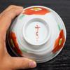 Waza no Kura: Stylish Kutani ware rice bowls, camellia design, ceramic, brand name, Japanese tableware, made in Japan
