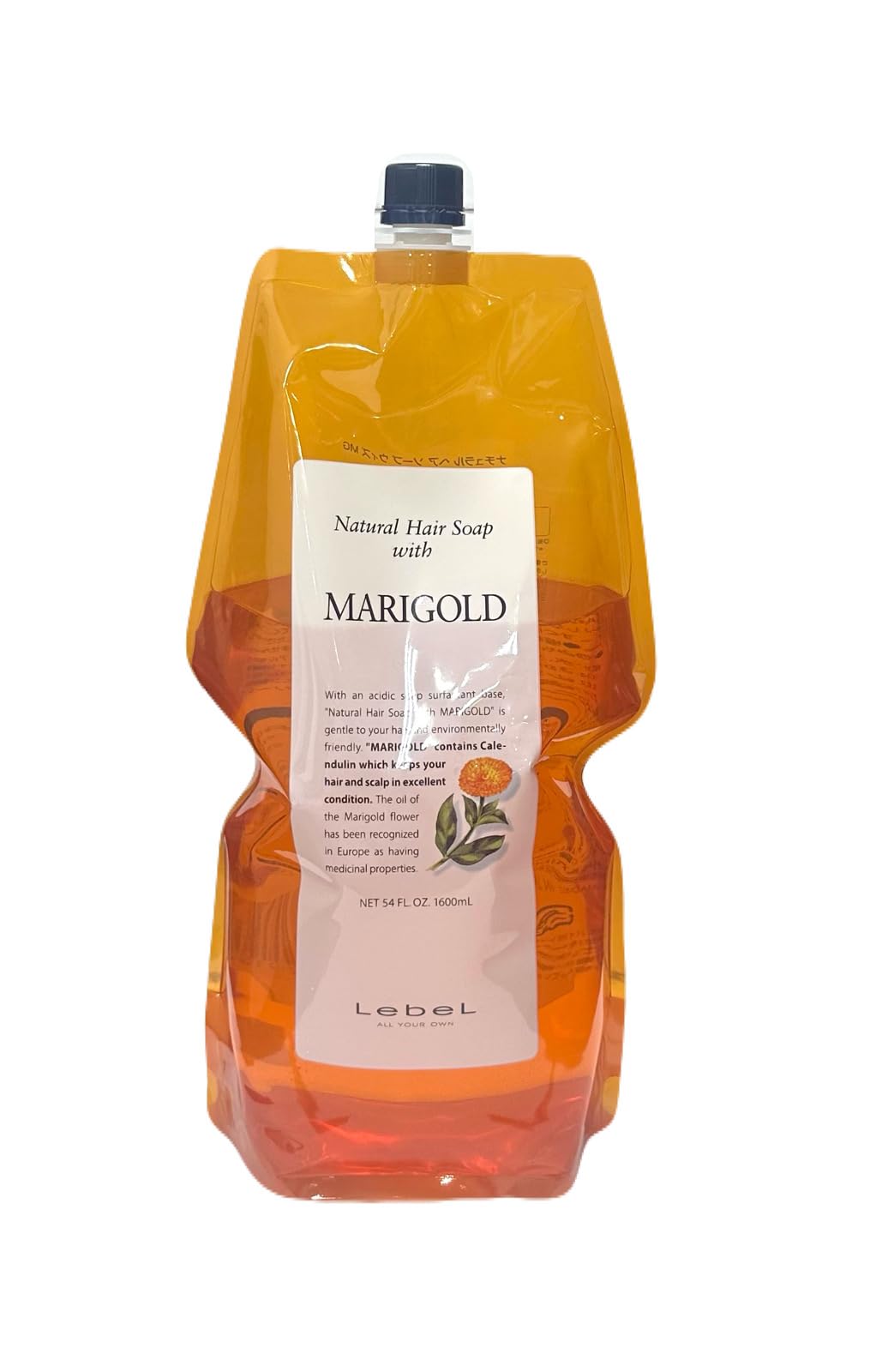 

Lebel Natural Hair Soap with 1600ml MG (Marigold) Refill