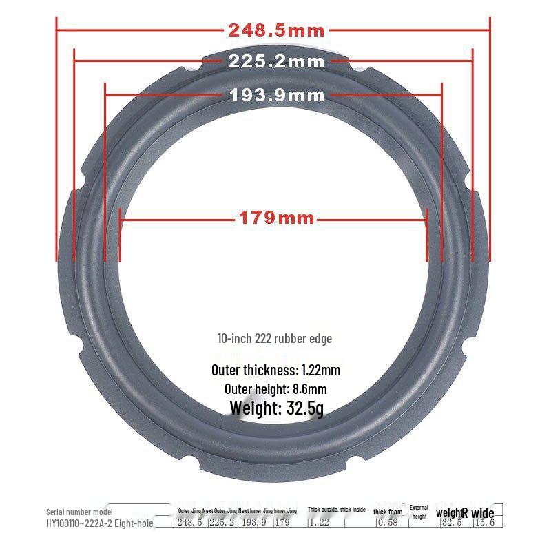 Speaker Repair Parts: 3-Inch To 10-Inch Rubber Surround Suspension Rings