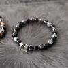 Black Rondel Point Tri-Hematite Bracelet (C2503AC1274_BK)