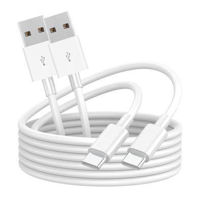 LpoieJun USB Type C Cable Ultra Fast Type C To PVC Compatible with and Game Consoles Transfer and Video Output Not (2-Pack, White, 8m) [2.4A Charging]