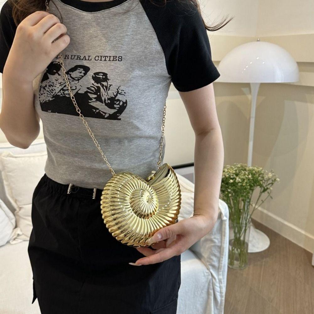 Sac à Bandoulière Coque pour Trajet Quotidien Sac Bandoulière Créatif Sac Simple Coquillage Filles