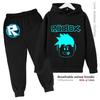 Roblox Unisex Sweatsuit for Kids HD Print Polyster Sweatpants New 2025 Fall Matching Set Boys Sweatshirt Jogger Set Everyday Wear Many Colors Casual