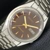 USED VINTAGE SEIKO AUTOMATIC 7009A JAPAN MENS BROWN COLOR DIAL WATCH A433452-2 R116-a433452