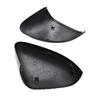 For Ford Fiesta MK8 2018-2024 2x Car Replacement Rearview Side Mirror Cover Wing Cap Exterior Door Rear View Case Trim Black