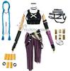 In Stock Asian Size LOL Jinx Cosplay Costume Anime LOL Arcane Jinx Cosplay Outfit  Halloween Suit Costume Jinx  Wigs Shoes