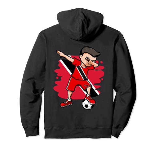 Dabbing Soccer Boys Trinidad and Tobago Lovers Jersey Sports Hoodie