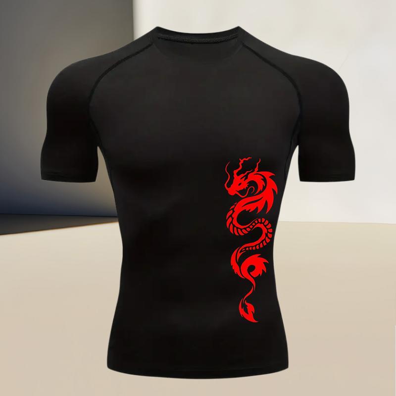 Men's Sports Compression Short-sleeved Body-shaping Top T-shirt - Breathable Fabric Perfect Gift for Father's Day