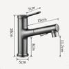 Single Hole Bathroom Basin Faucet Pull-out Brass Faucet Hot and Cold Water Mixer Water Tap Single Hole For Bathroom Sinks Taps