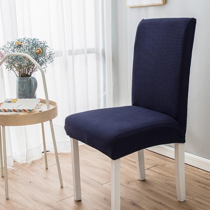 Jacquard Thickened Chair Cover Universal Dining Chair Covers Seat Slipcovers For Hotel Restaurant Dining Room Home Decor