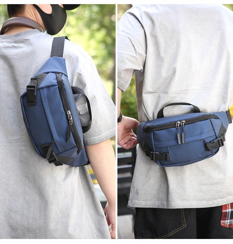 Men's Trendy Waterproof Crossbody Chest Bag - Casual & Versatile for Workwear or Sports