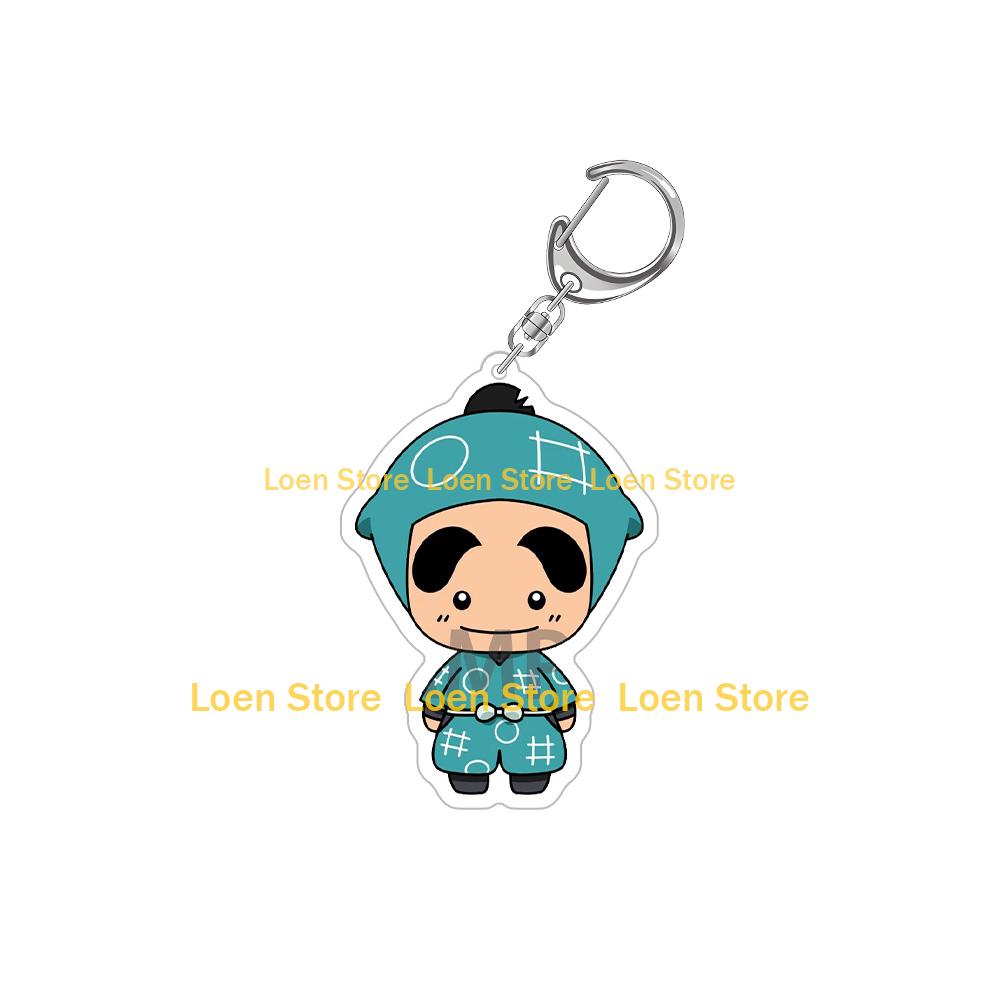 Nintama Rantarou Mascot Kirimaru Shinbei Kuroki Nanatsumatsu Tobe-sensei Doi-sensei Chibi Anime Acrylic keychain Bag pendant Toy