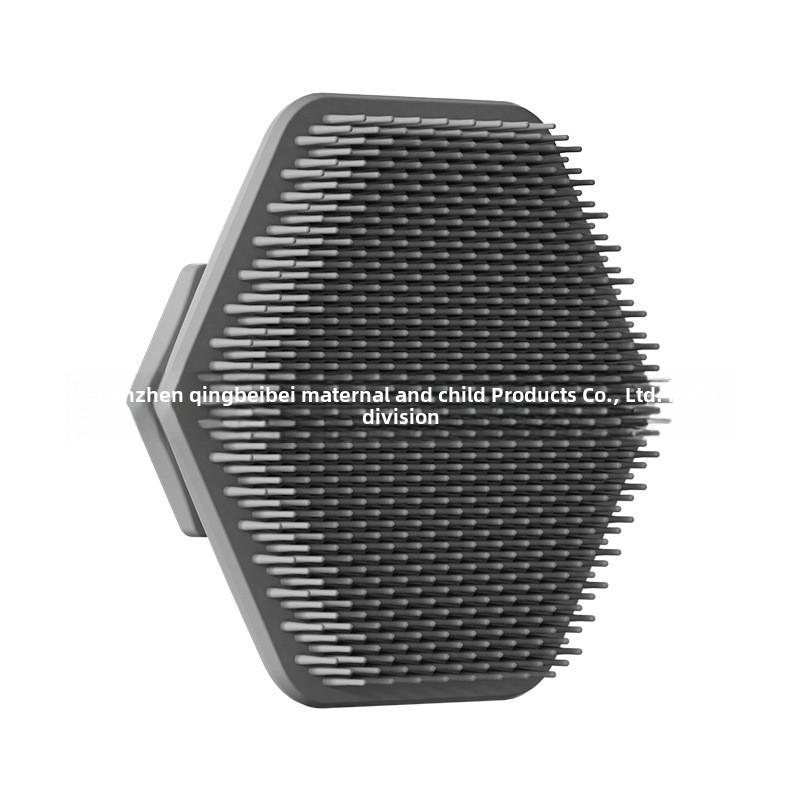 

Силиконовая щетка для очищения лица, скраб для глубокой очистки пор, двухсторонний отшелушивающий массажный инструмент для мужчин, женщин, ухода за лицом и бородой серый