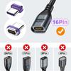AUFU 5A Magnetic USB Type C Cable For Macbook 240W Fast Charging Magnet USB-C Charger Data Cord For iPhone Samsung Xiaomi Realme 4