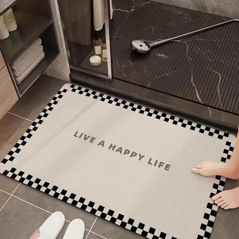 

Bathroom floor mat, toilet suction door floor mat, carpet, diatom mud, non-slip toilet, absorbent mat, toilet entry 40X60cm 15.7X23.6in
