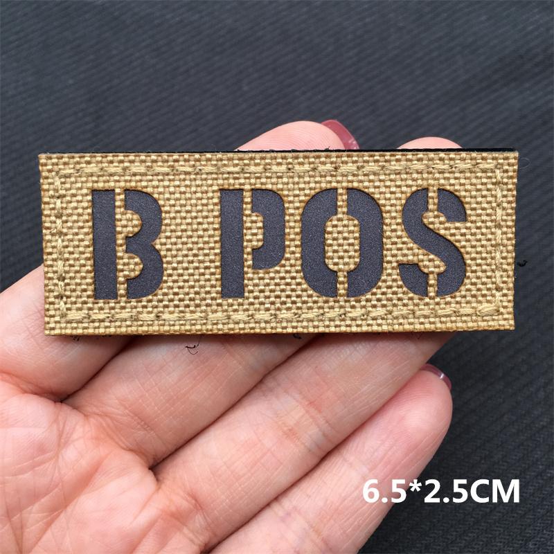 Multicam Ir Tactical Patches Blood Type Reflective Lsrael Flag Patches On Backpack Clothing Outdoor Badges Hookloop