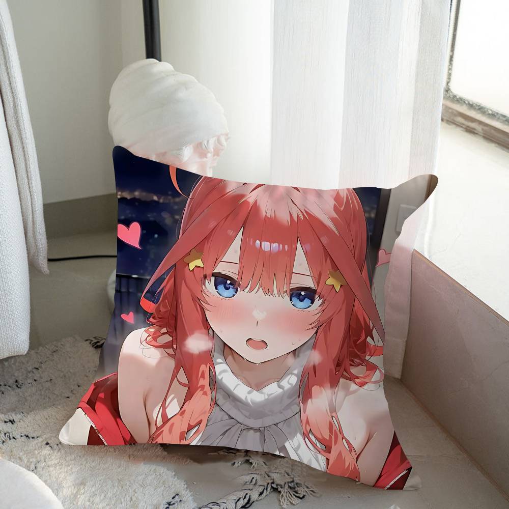 Anime N-Nakano-Itsuki Pillow Gift Home Office Decoration Pillow Bedroom Sofa Car Cushion CoverPillow Case