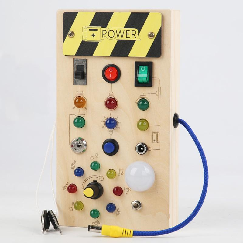 Creative Circuit LED Busy Board: Colorful Educational Toy for Children's Early Learning