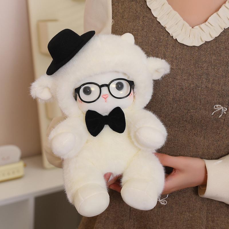 Mouton Doux Couple Lam Peluche Jouet Doux Peluche Hug Poupée Pour Enfants Filles Anniversaire Noël Cadeau Kawaii Décoration de Chambre