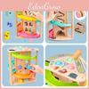 Wooden Toy Toddler Creative Play With Rotating Slide Car For Cognitive Growth