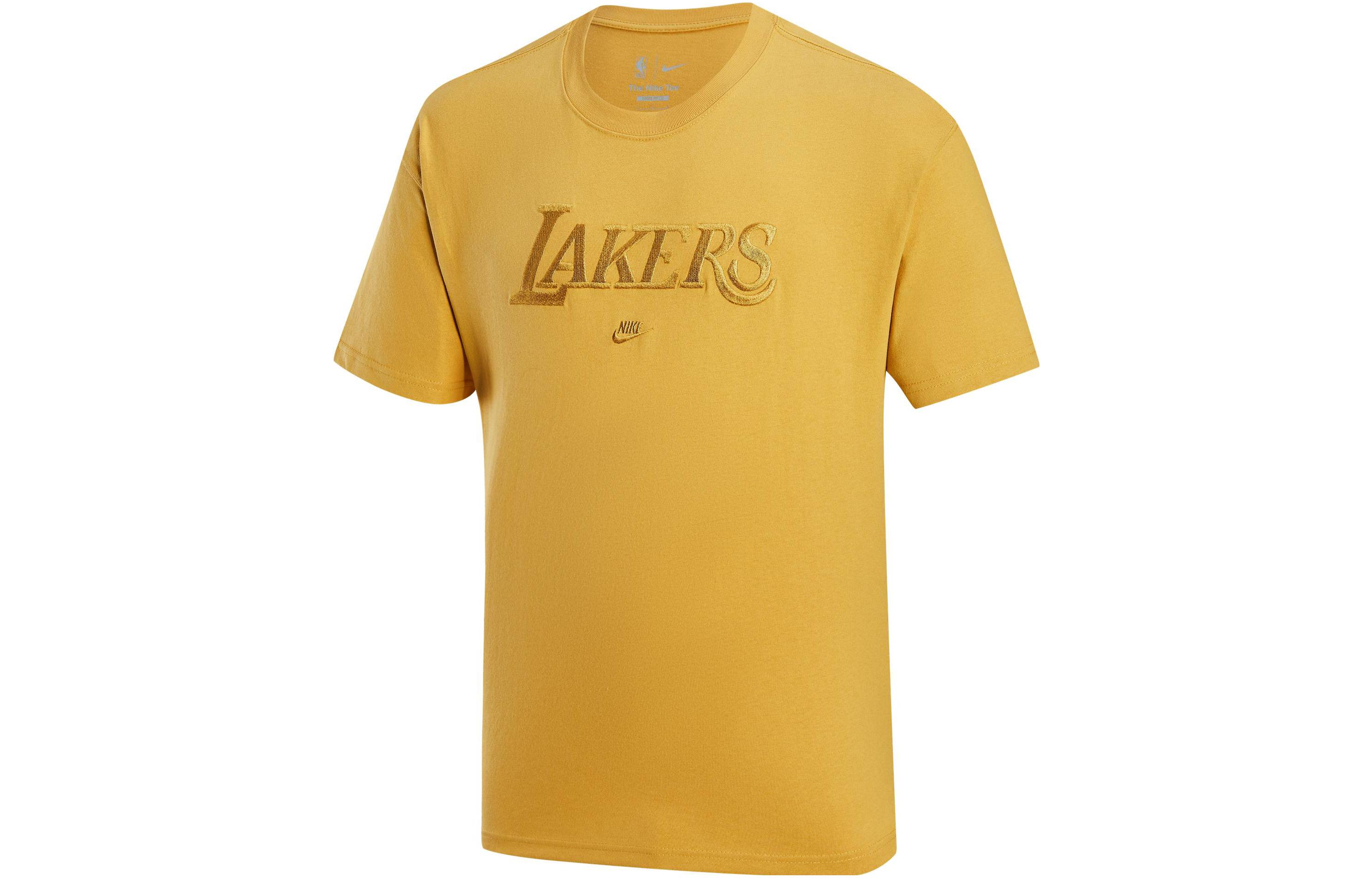 

Nike T Shirts Men s Wheat Gold Crew Neck Moderate FJ0572-725 XXL