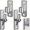 2pcs Heavy-Duty 304 Stainless Steel Door Hinges - Wall Mounted, Polished Finish for Farm Gates & Wooden Fences, Supports Up To 620lbs