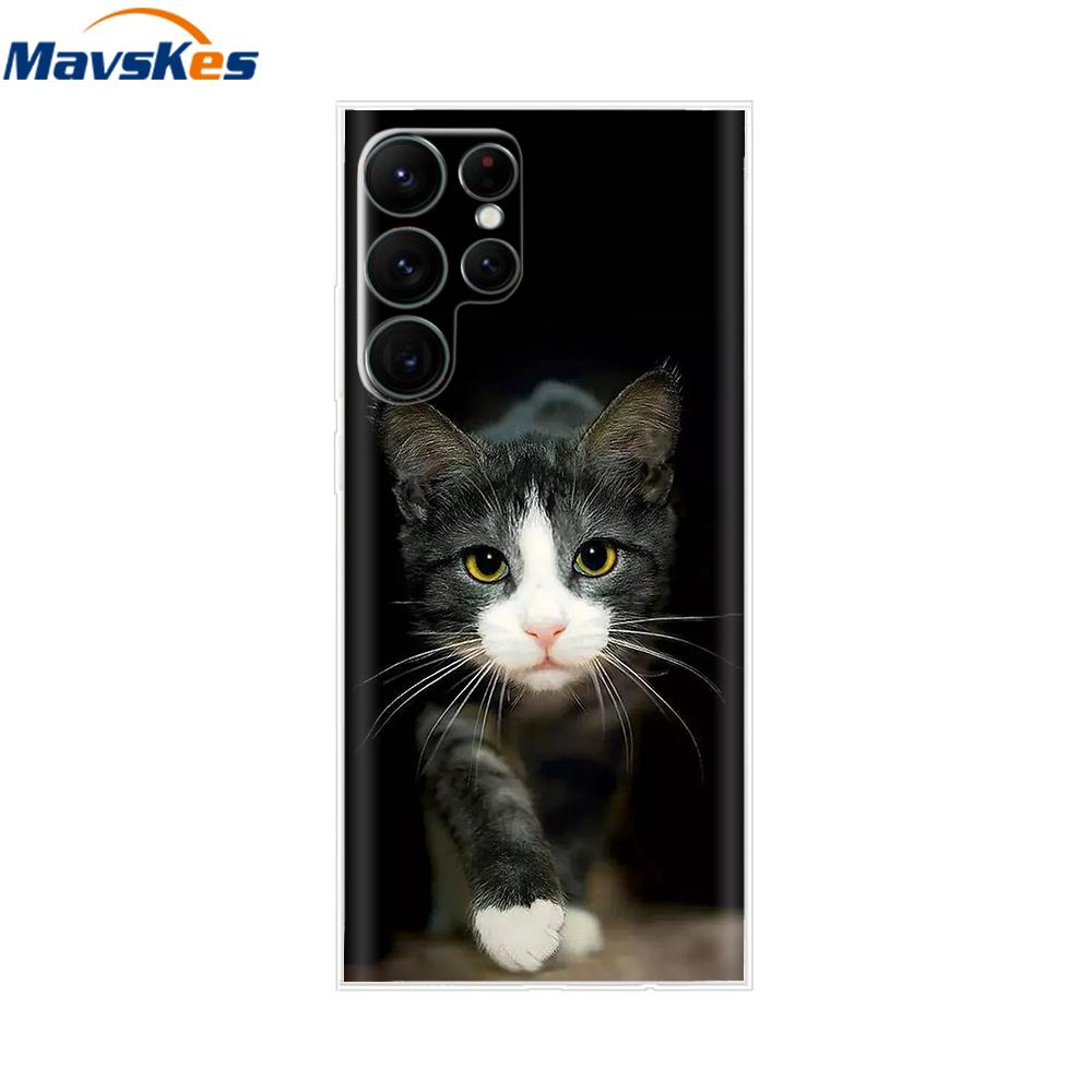 For Samsung Galaxy S22 Case S22 Ultra Transparent TPU Soft Silicon Cover For Samsung S22 Plus GalaxyS22+ Back Cases Phone Bumper