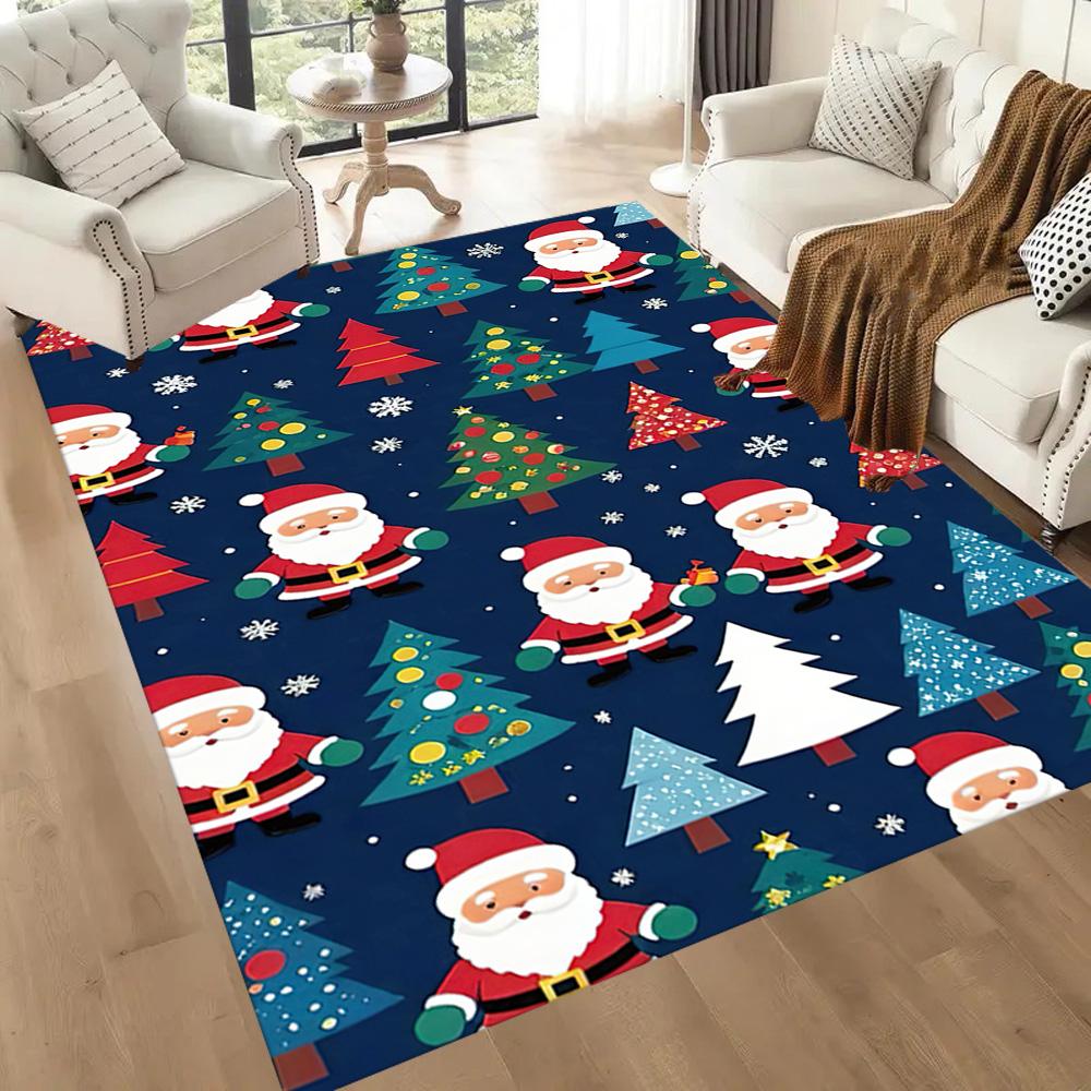 Christmas 266 Carpet Perfect for Entryway Study Room Dormitory Bedrooms Anti-slip Rug Office Home Decor Gift for Festivals
