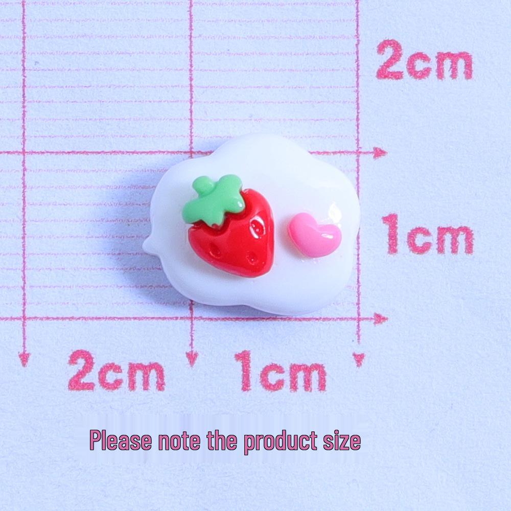 Pink Mini Clouds Glossy Resin Accessories - DIY Cream Glue for Phone Cases, Water Cups, Nail Art, and Earrings