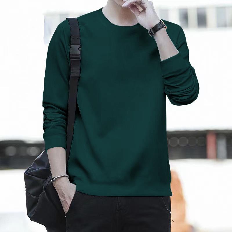 2024 Spring Men's Trend Long Sleeve Pullover Hoodie Undershirt