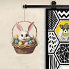 1/2pcs Easter Bunny Acrylic Flat Decorative Pendant, Keychain Pendant,Car Interior Decoration Pendant,Holiday Hanging Decoration
