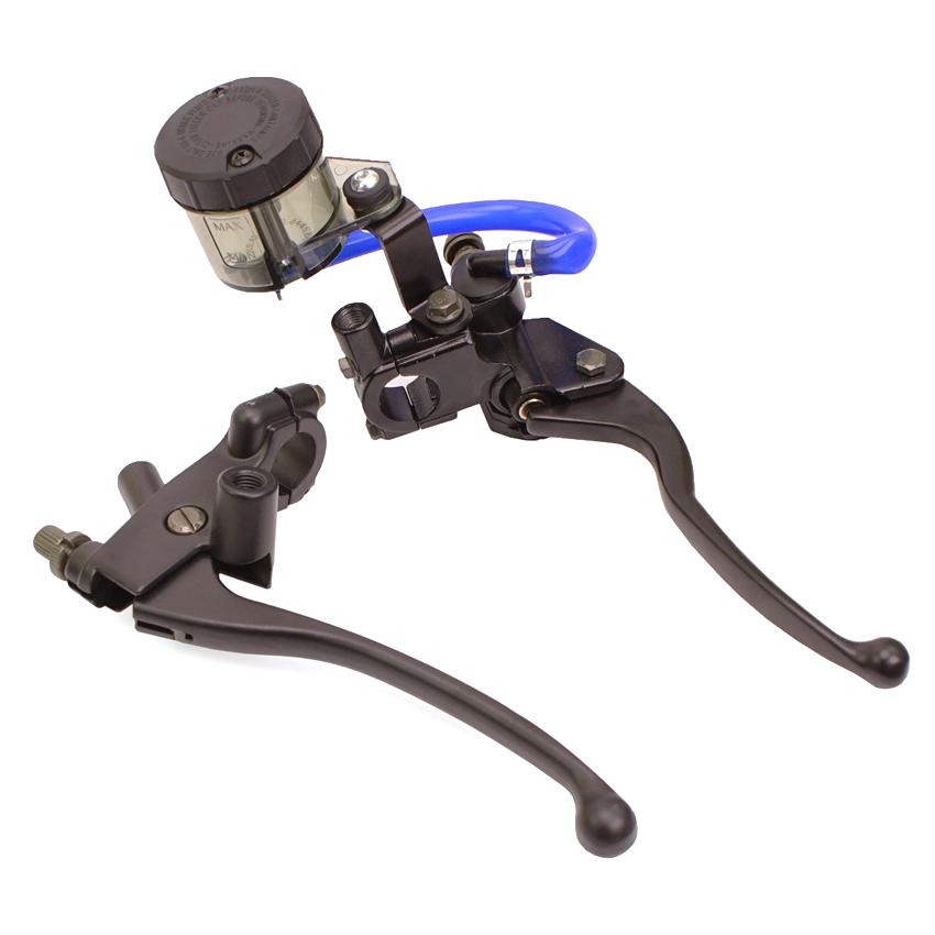 

Motorcycle Brake Clutch Hydraulic Master Cylinder Lever Universal 7/8 22mm 12.7mm Piston Street Bike with Remove Fluid Tank
