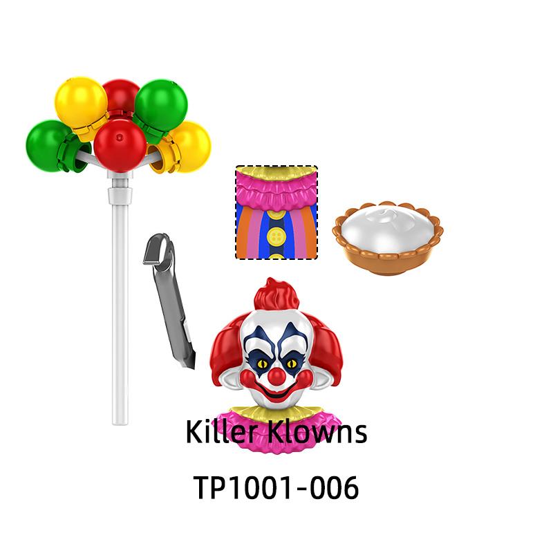 The TP1001 Killer Klowns Action Figures Model Blocks MOC Bricks Set Gifts Toys