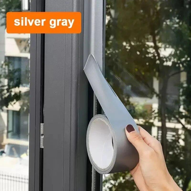 

Ветрозащитная лента для герметизации окон, самоклеящаяся лента для герметизации швов, прочная пыленепроницаемая водонепроницаемая клейкая лента для герметизации дверей серый
