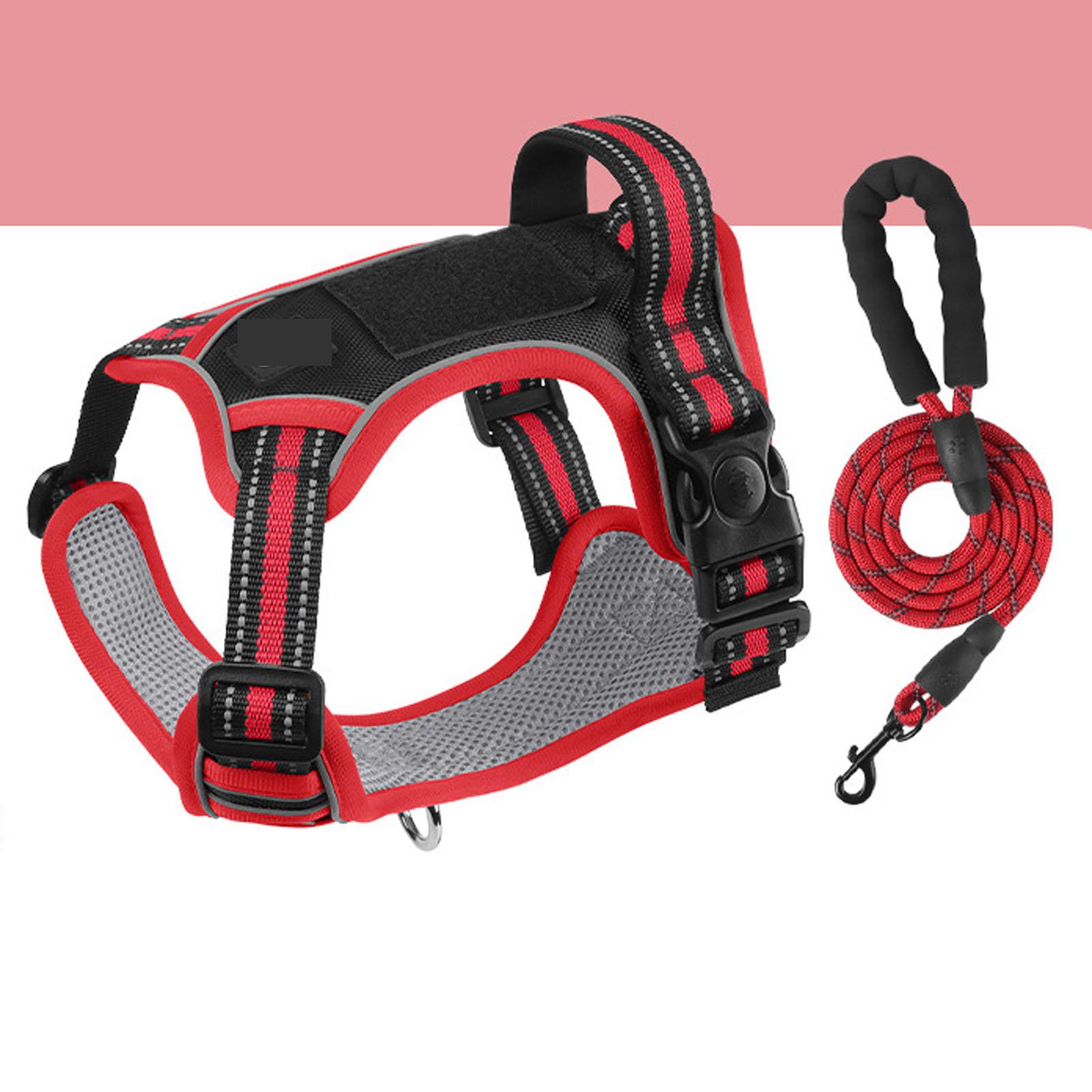 

Outdoor Dog Leash Set Multi-Color Explosion-Proof Breathable Pet Walking Gear S