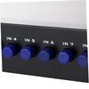 FRCOLOR Composite Video 8 RCA Manual AV Security Low Easy for Store Conference Black Switcher, Inputs/1 Output, 8-Port Switcher, Video/Audio Selector,